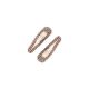 Mini Rhinestone Snap Clips - Rose Gold 218800  